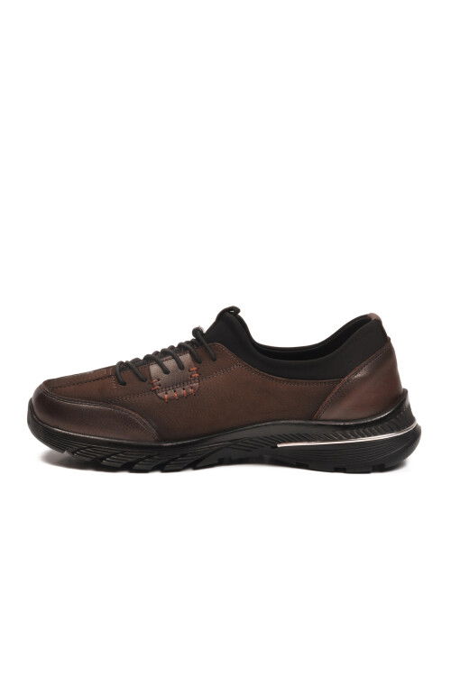 Kahve Nubuk Hakiki Deri Anatomik Kadın Casual Ayakkabı PLV061 Z