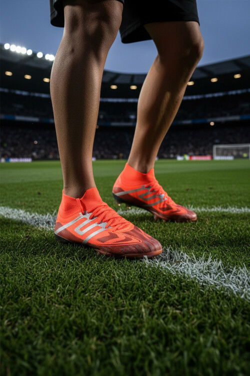 Red Elastic Ankle Laced Unisex Crampons GKP-252-149 G