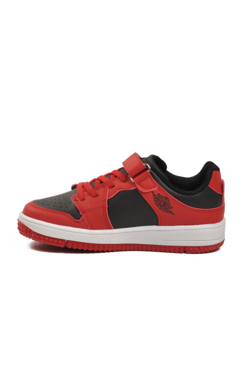 Red Black Velcro Boys Sneakers Haykat Short F