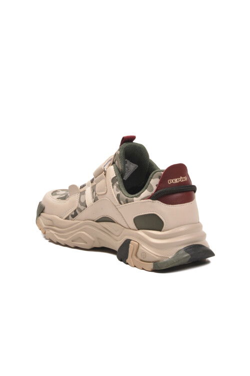 Cream Velcro Lightweight Flexible Boys Sneakers 2021 F