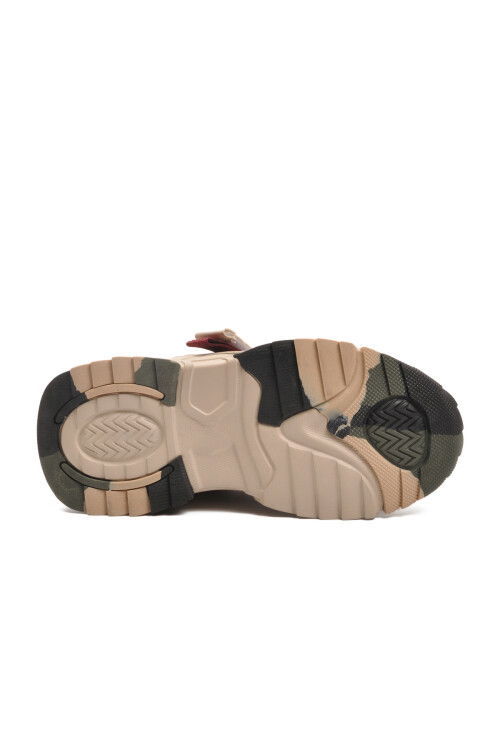 Cream Velcro Lightweight Flexible Boys Sneakers 2021 F