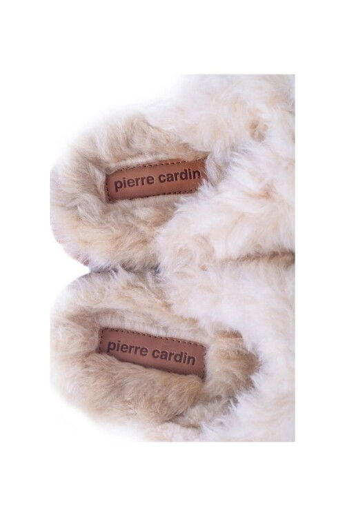 Cream Fur Lined Womens Home Slippers PC-54392 Z