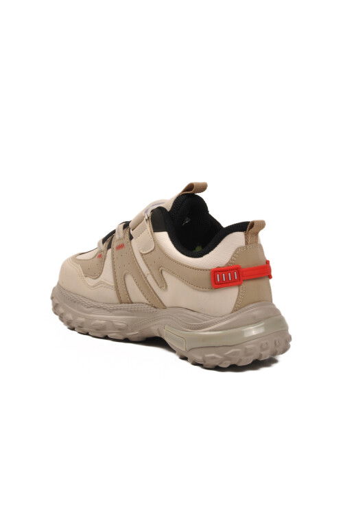 Cream Velcro Lightweight Boys Sneakers 1734 F