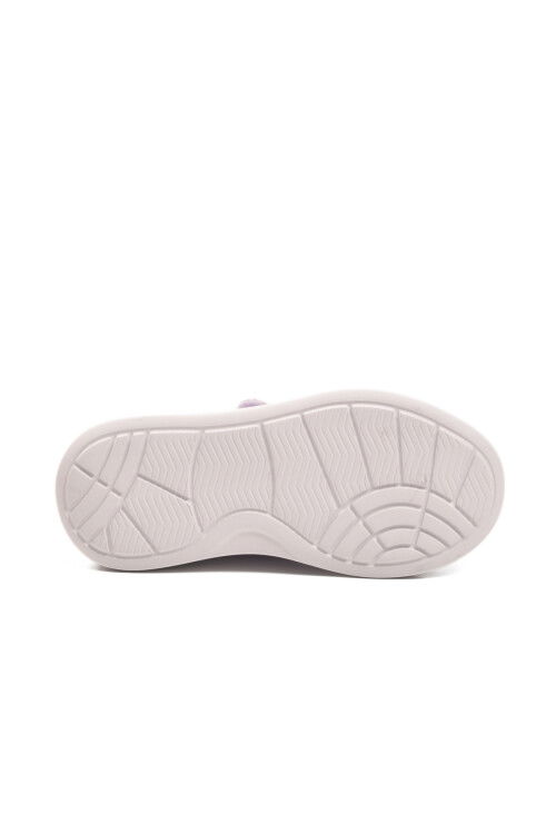 Lilac Patent Leather Glittery Velcro Light Flexible Girls Sports Shoes 2540-26K P