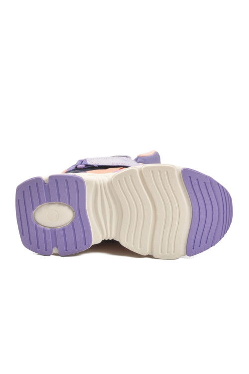 Pudra Cırtlı İçi Polarlı Soğuğa Dirençli Kaymaz Kız Çocuk Bot 2087 F