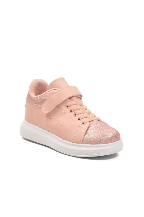 Powder Glitter Velcro Lightweight Girls Sneakers 2540-26K F