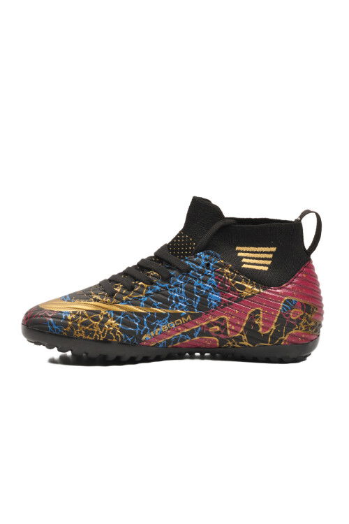Unisex Turf Shoes Air 565 G with Black and Gold Socks