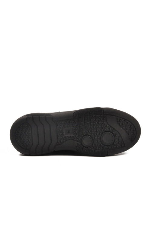 Black Thick Sole Lace-Up Unisex Sneakers OZ-03 Z