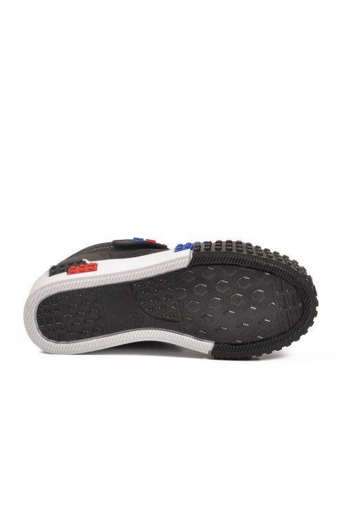 Black and White Velcro Ankle Boys Sneakers North F