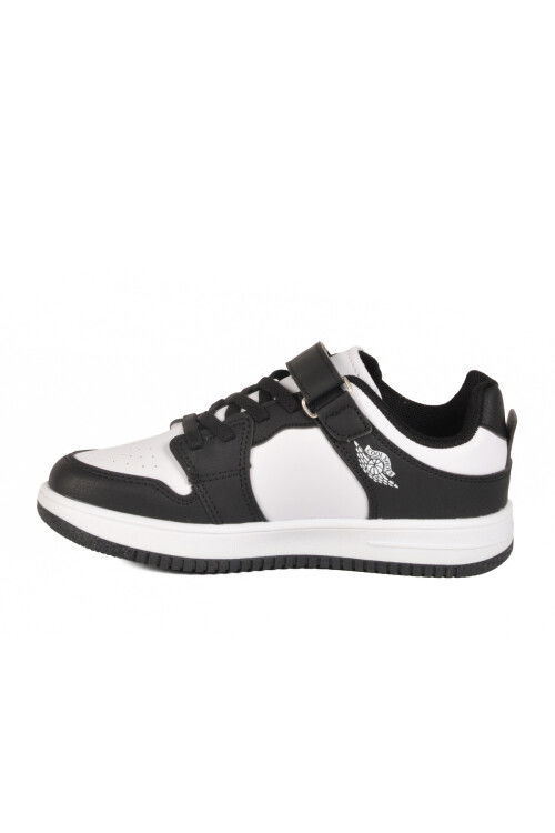 Black and White Velcro Boys Sneakers Haykat Short F