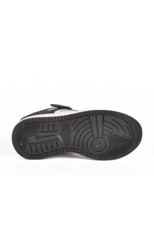 Black and White Velcro Boys Sneakers Haykat Short F