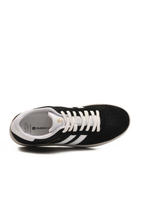 Black White Lace-Up Lightweight Mens Sneakers 102 24155 Kamiq M