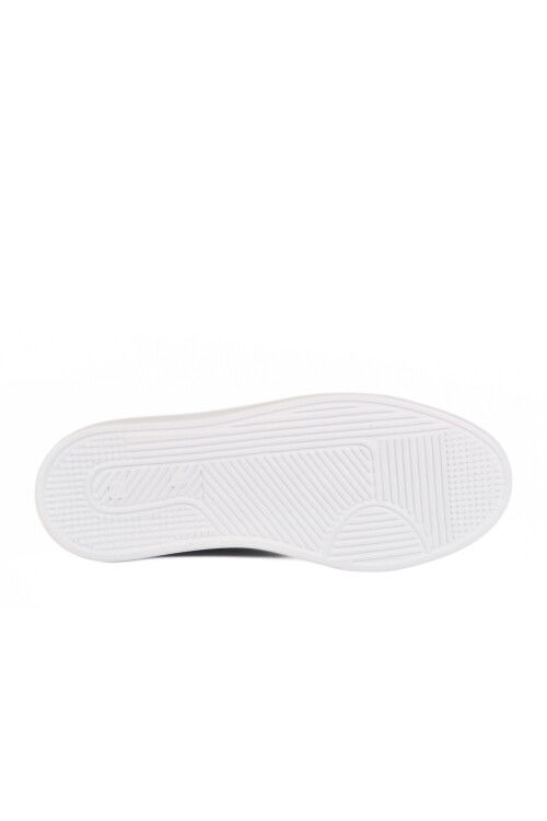 Black and White Lace-Up Lightweight Mens Sneaker 136 M