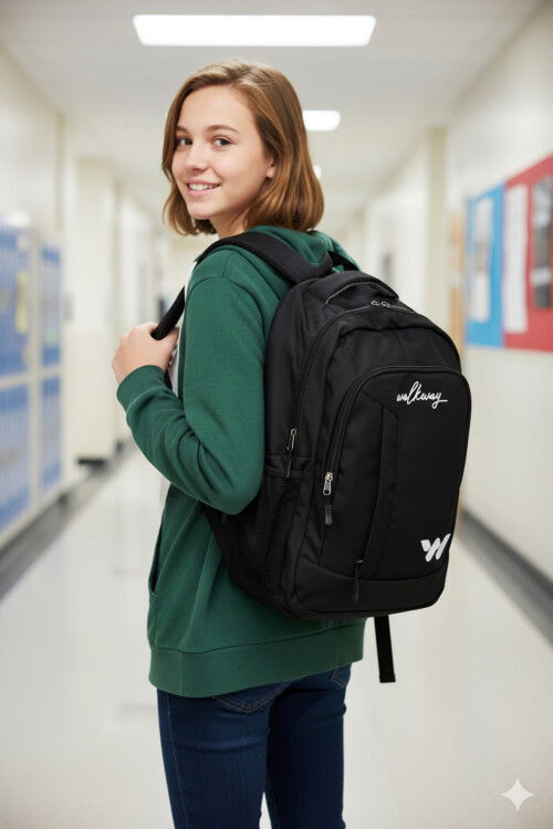 Black and White Unisex Backpack Kupra