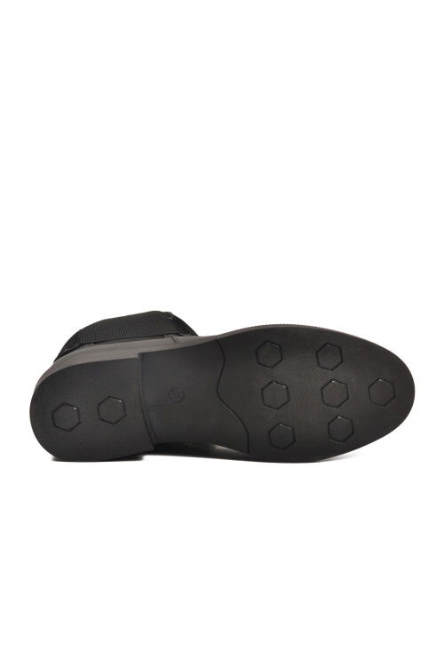 Siyah Cilt Polarlı Kolay Giyilebilir Kaymaz Kadın Chelsea Bot 284097 Z