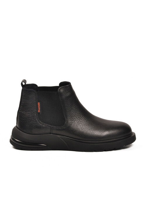 Black Floter Genuine Leather Mens Chelsea Boots 260042 M