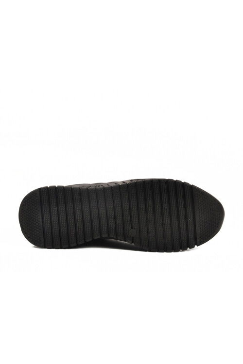 Black Lace-Up Leather Gel Sole Anatomic Mens Casual Shoes 315 M