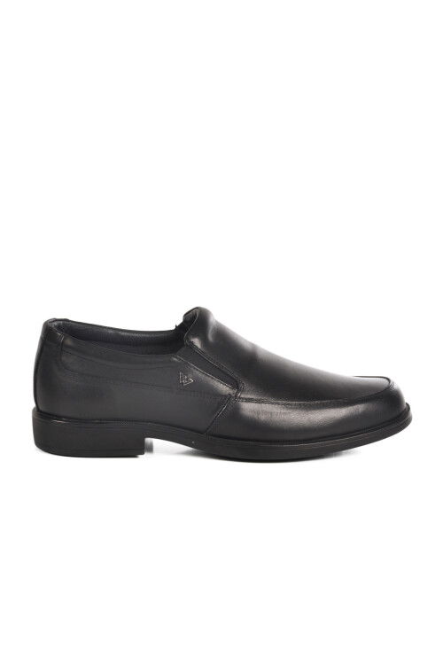 Black Genuine Leather Mens Classic Shoes 1889-KM