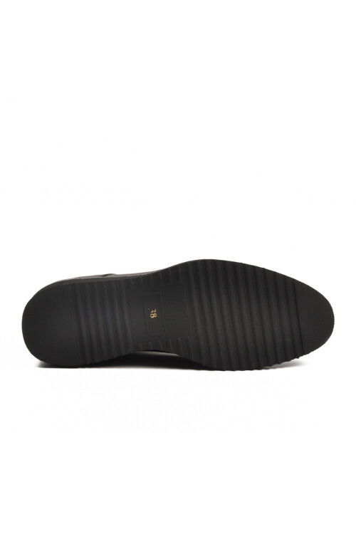 Siyah Hakiki Deri Erkek Klasik Ayakkabı 2928-K M