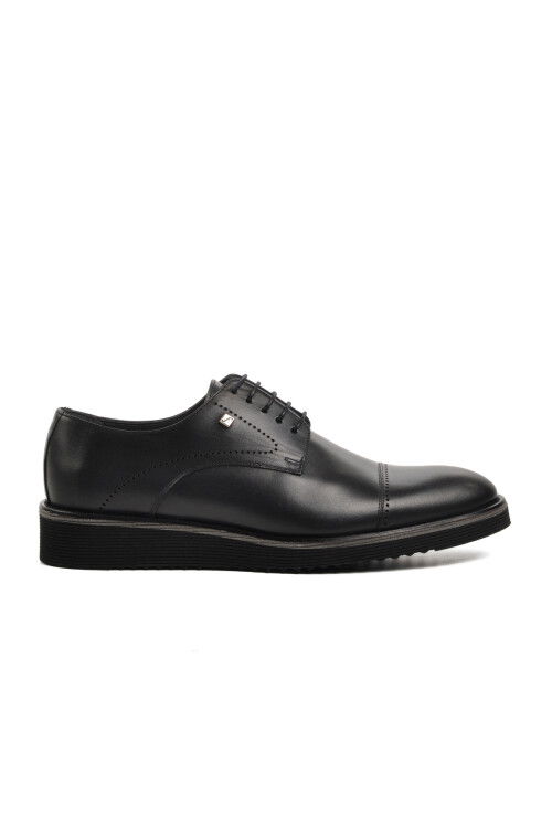 Black Genuine Leather Mens Classic Shoes 2928 M