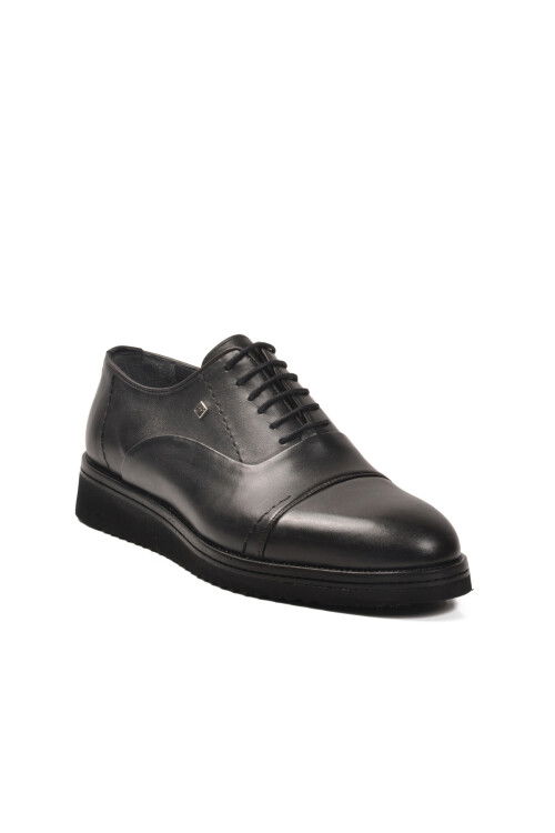 Black Eva Sole Lightweight Genuine Leather Mens Classic Shoes 3250 M