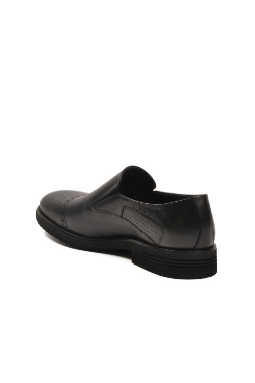 Siyah Hakiki Deri Erkek Klasik Ayakkabı 3256 M