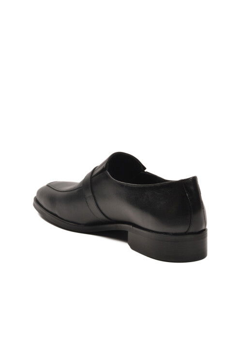 Siyah Hakiki Deri Erkek Klasik Ayakkabı 3262 M