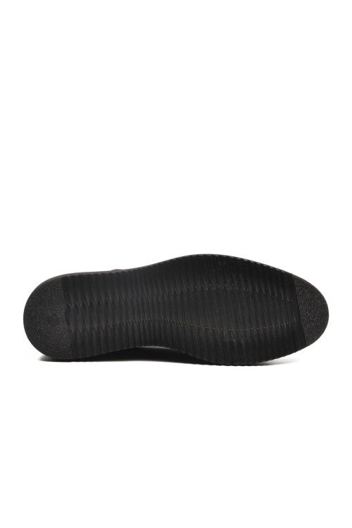 Siyah Hafif Hakiki Deri Eva Taban Erkek Klasik Ayakkabı 361004 M