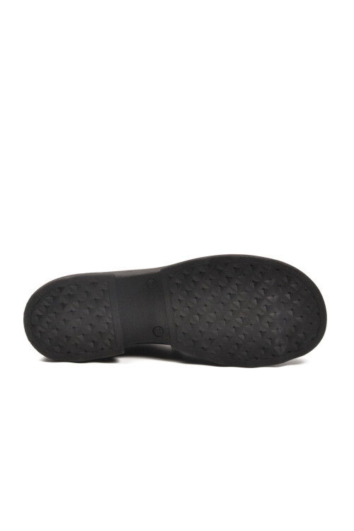 Black Genuine Leather Womens Casual Shoes 2553801K Z