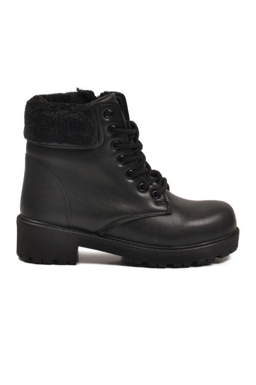 Black Polar Fleece Non-Slip Womens Boots Marc 4030 Z