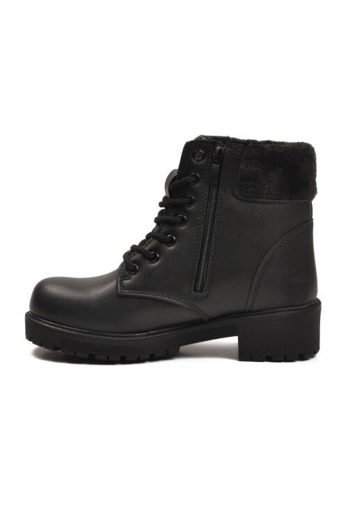 Black Polar Fleece Non-Slip Womens Boots Marc 4030 Z
