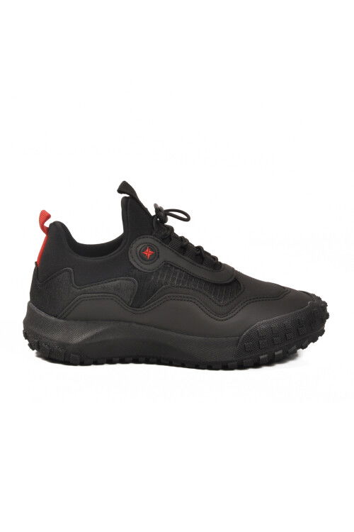 Black Rubber Laced Boys Sports Shoes G63 Kids F
