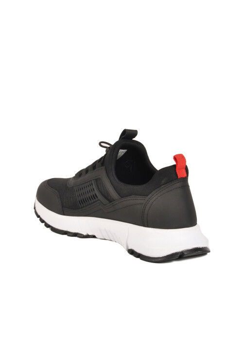 حذاء رياضي للجنسين من Nans 6006 G، أسود وأحمر، خفيف الوزن ومرن برباط للإغلاق