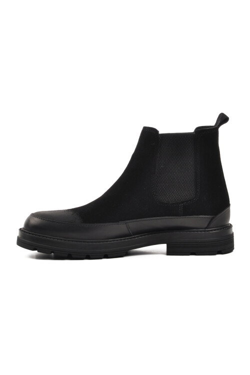 Black Nubuck Mens Chelsea Boots 1361654 M