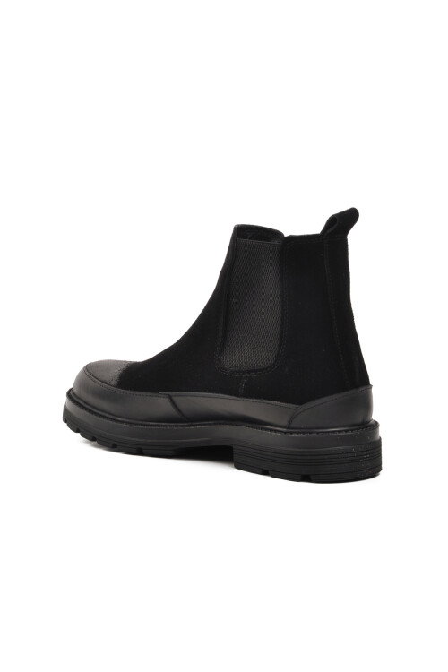 Black Nubuck Mens Chelsea Boots 1361654 M