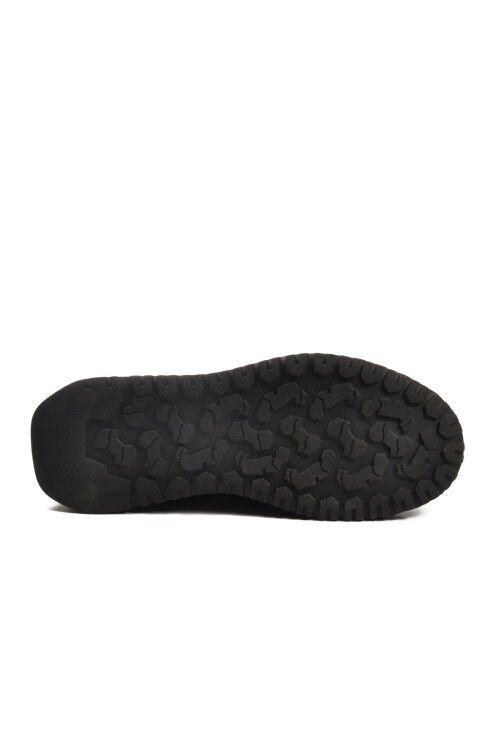 Siyah Nubuk Hakiki Deri Kaymaz Erkek Bot 260014 M