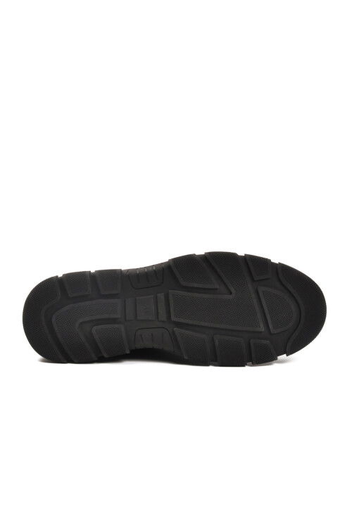 Black Nubuck Genuine Leather Mens Casual Shoes 260081 M