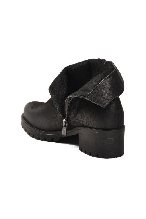 حذاء نسائي أسود من الجلد الطبيعي غير قابل للانزلاق من Polar 3376K Z