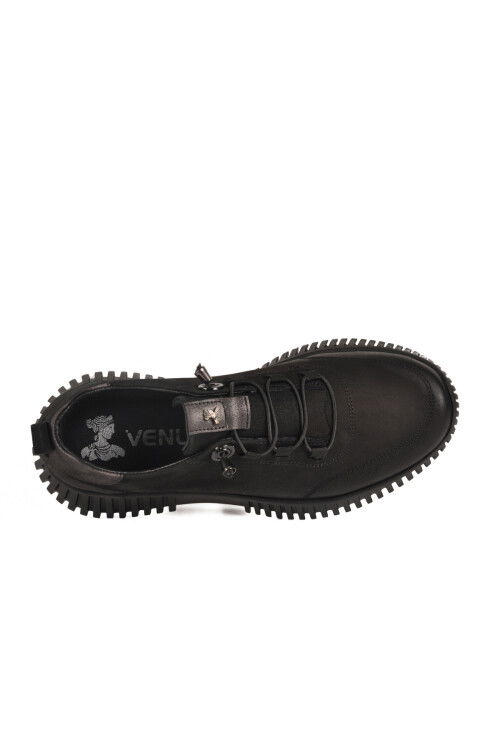 حذاء كاجوال نسائي من الجلد الطبيعي باللون الأسود من نوبوك 25405003K Z