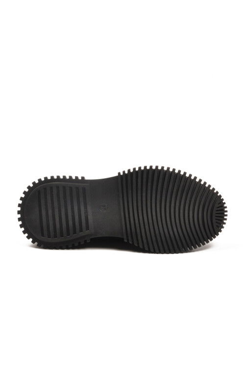 Black Genuine Leather Non-Slip Sole Womens Casual Shoes 25405007K Z