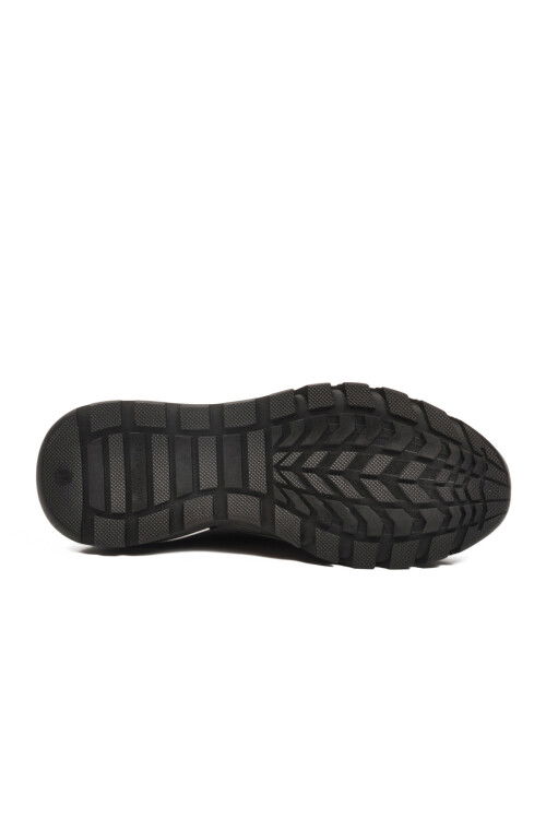 Siyah Nubuk Hakiki Deri Anatomik Kadın Casual Ayakkabı PLV061 Z