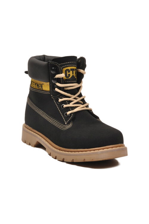 Siyah Nubuk Soğuğa Dirençli Kaymaz Unisex Bot 922 G