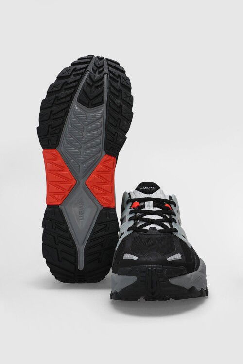 Siyah Fileli Hafif Esnek Erkek Spor Ayakkabı Edwin M