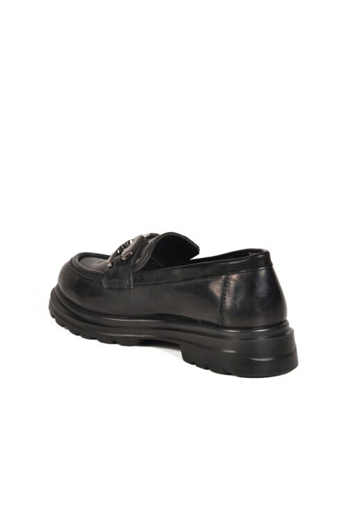 حذاء نسائي كاجوال خفيف الوزن من الجلد الأسود اللامع 510 Z