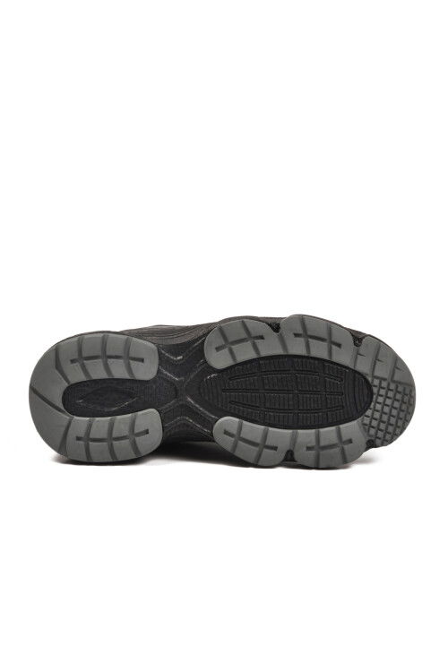 Siyah Bağcıklı Hafif Cilt Unisex Spor Ayakkabı Zafira G