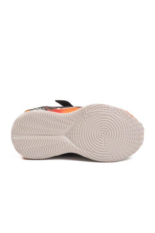 Siyah Cırtlı Hafif Erkek Çocuk Spor Ayakkabı Racing P