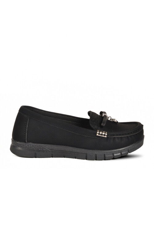 Black Lightweight Flexible Womens Casual Shoes 157 Z