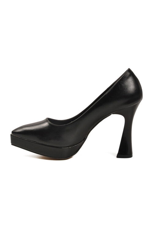 Siyah İnce Uzun Kadın Topuklu Ayakkabı 448206 Z