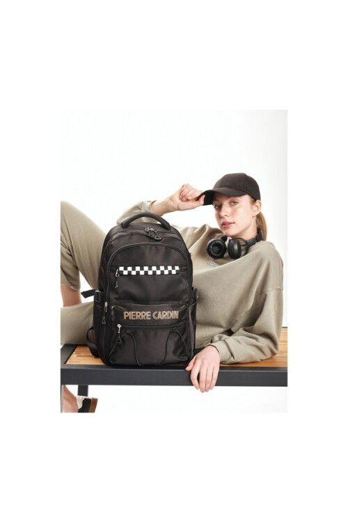 Black Unisex Backpack 07PCT183-S