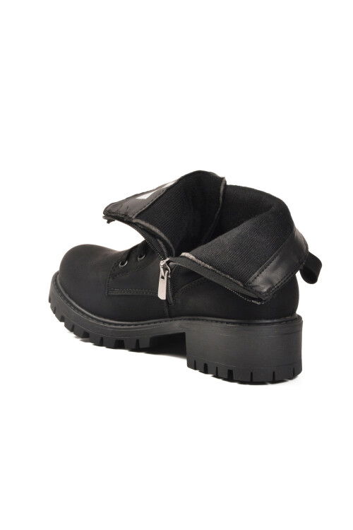 Black Emerald Polar Fleece Non-Slip Sole Womens Boots 23008 Z